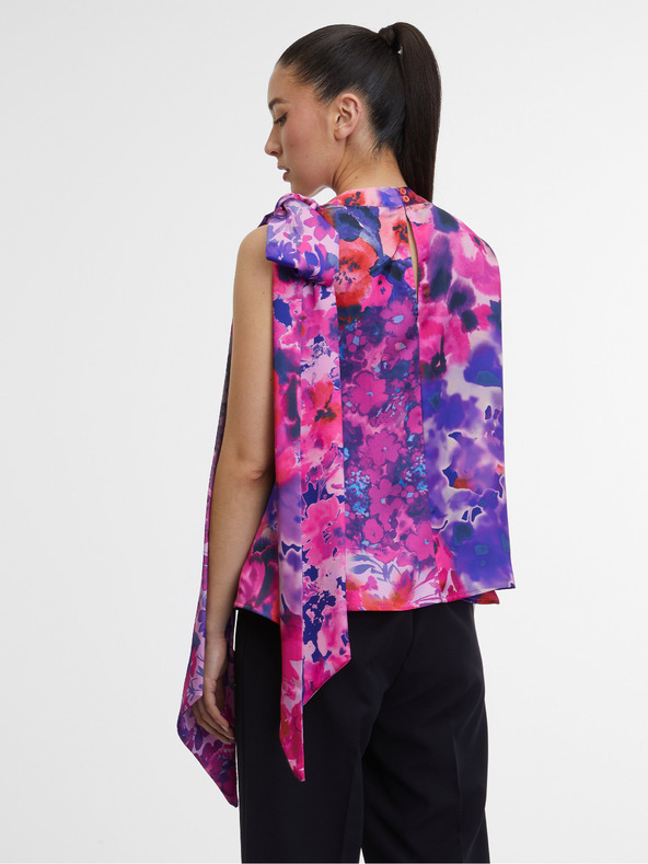 Orsay Μωβ γυναικείο τοπ με λουλούδια ORSAY