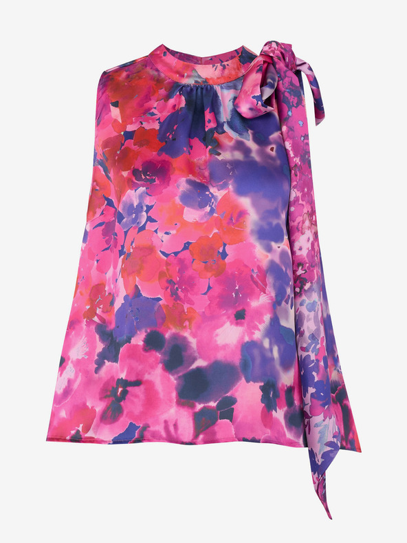 Orsay Μωβ γυναικείο τοπ με λουλούδια ORSAY