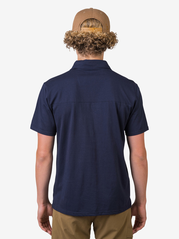 Hannah Μπλε σκούρο ανδρικό πουκάμισο πόλο Hannah Kajan