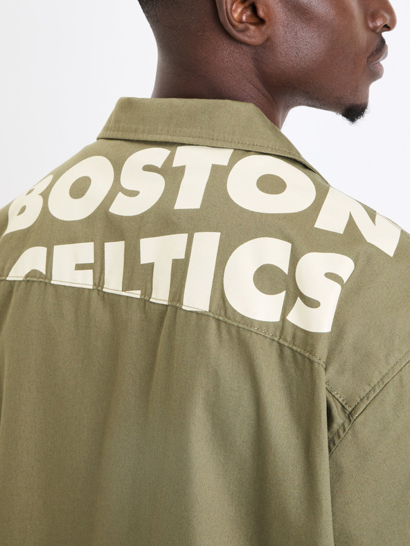Celio Χακί ανδρικό πουκάμισο Celio Boston Celtics