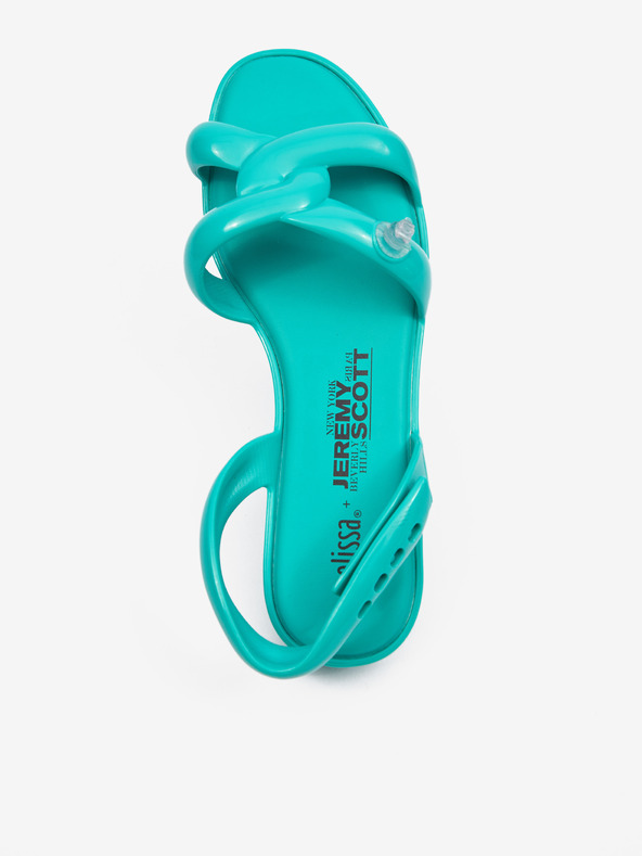 Melissa Τυρκουάζ Γυναικείο σανδάλι Melissa Tube + Jeremy Scott