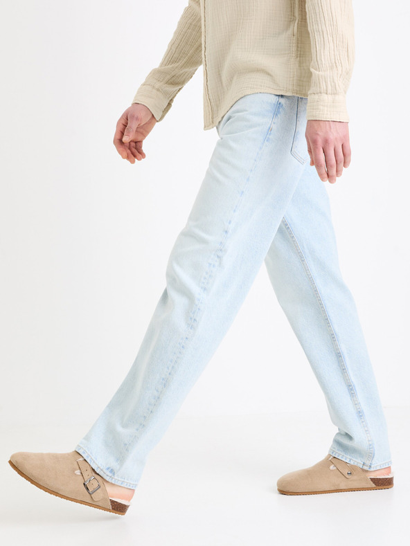 Celio Γαλάζιο ανδρικό τζιν Celio C15 straight Fodroit 30