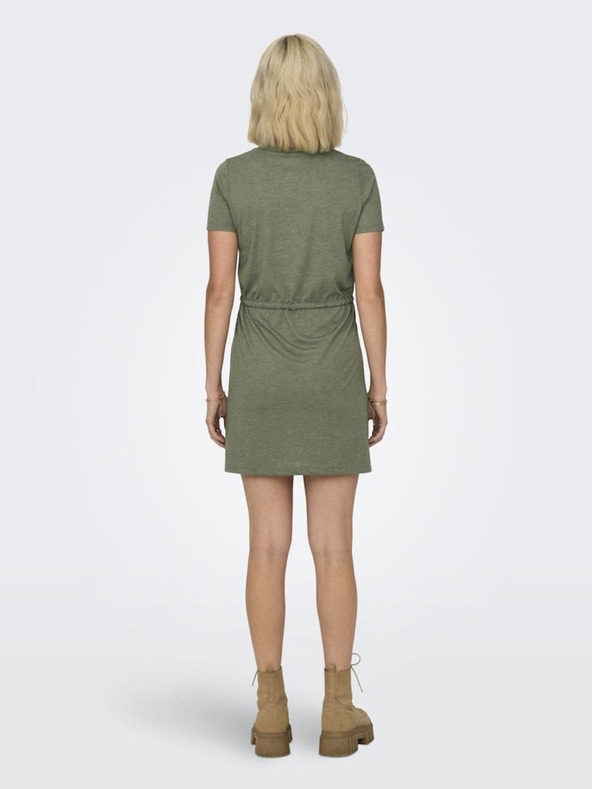 Jacqueline de Yong JDY Dalila Χακί γυναικείο φόρεμα