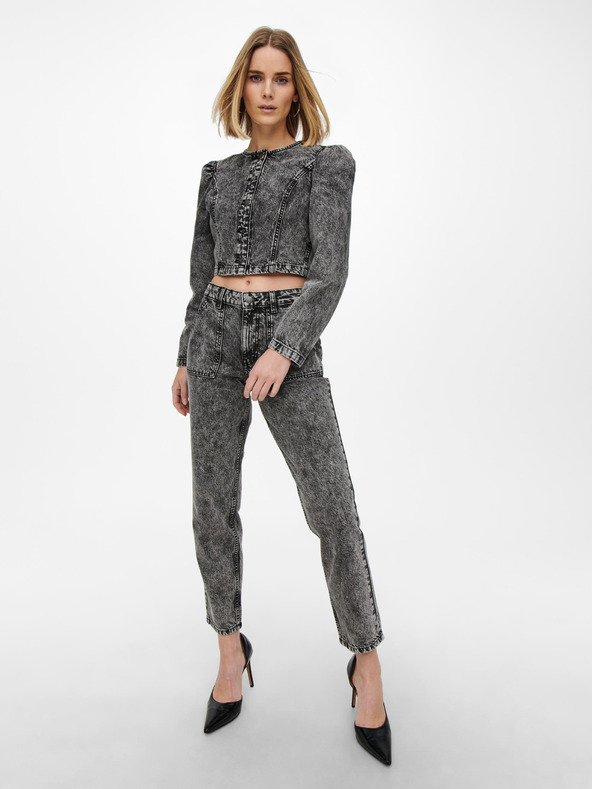 Jacqueline de Yong JDY Drew γκρι τζιν σε ίσια γραμμή