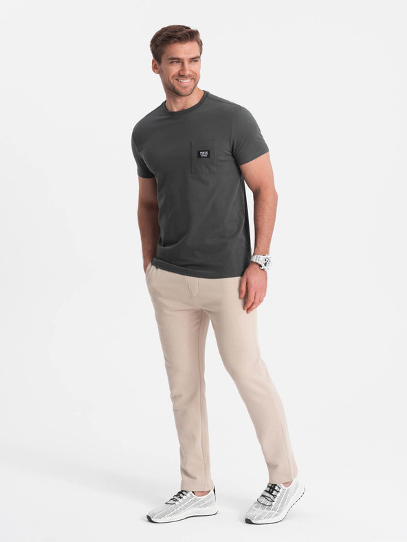 Ombre Clothing Ανδρικό μπλουζάκι αναψυχής με τσέπη Ombre Clothing Πράσινο