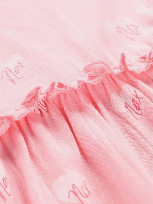 NAX Ροζ φόρεμα για κορίτσια με σχέδιο NAX Eseqo