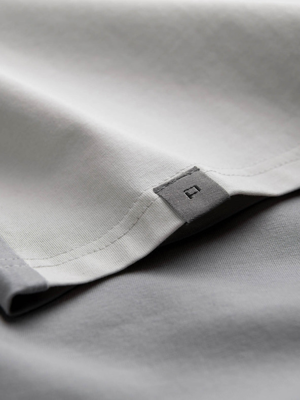 Ombre Clothing Γκρι Ανδρικό T-Shirt Ombre Ρούχα