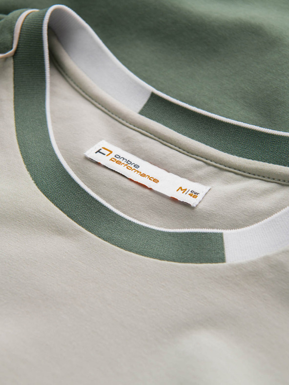 Ombre Clothing Ανοιχτό πράσινο ανδρικό πουκάμισο Ombre Clothing