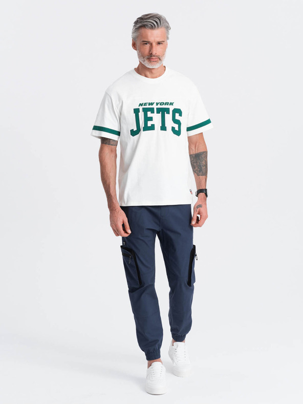 Ombre Clothing Σκούρο μπλε ανδρικό παντελόνι cargo jogger Ombre Clothing