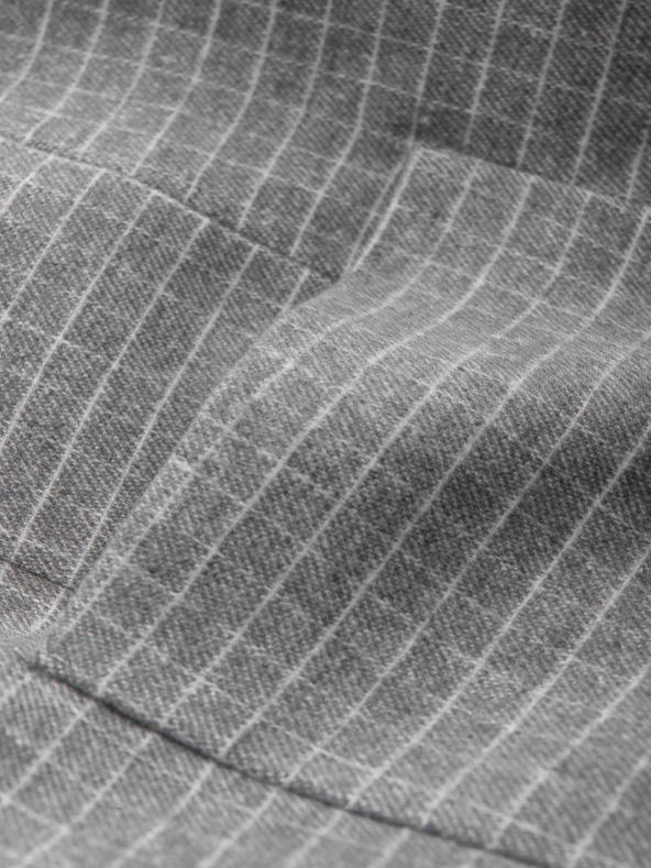 Ombre Clothing Ανδρικό γκρι καρό σακάκι με μάλλινο μείγμα Ombre Clothing