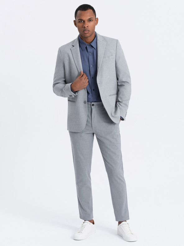 Ombre Clothing Γκρι ανδρικό σακάκι Ombre Clothing