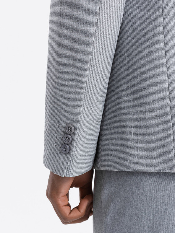 Ombre Clothing Γκρι ανδρικό σακάκι Ombre Clothing