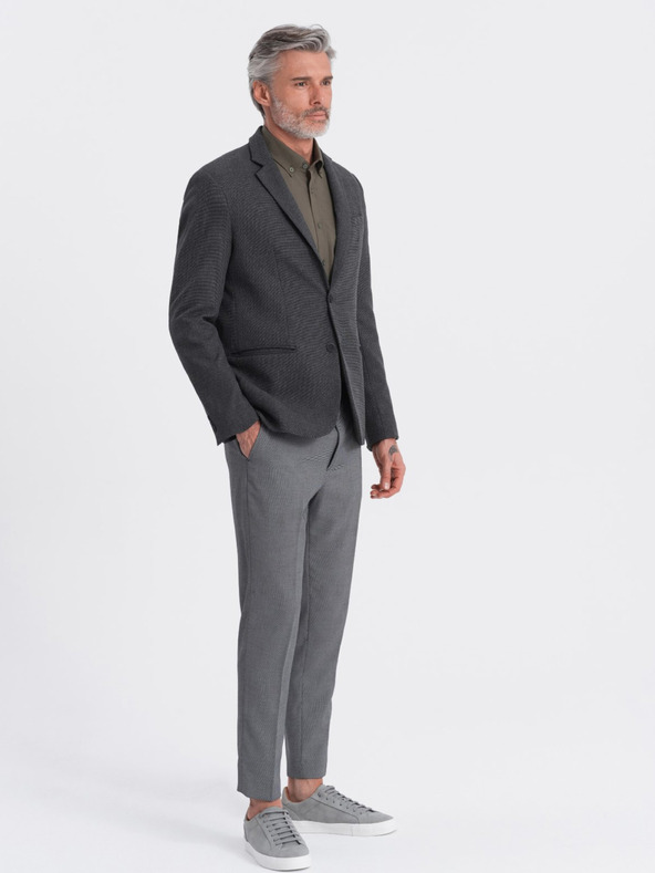 Ombre Clothing Σκούρο γκρι ανδρικό σακάκι Ombre Clothing