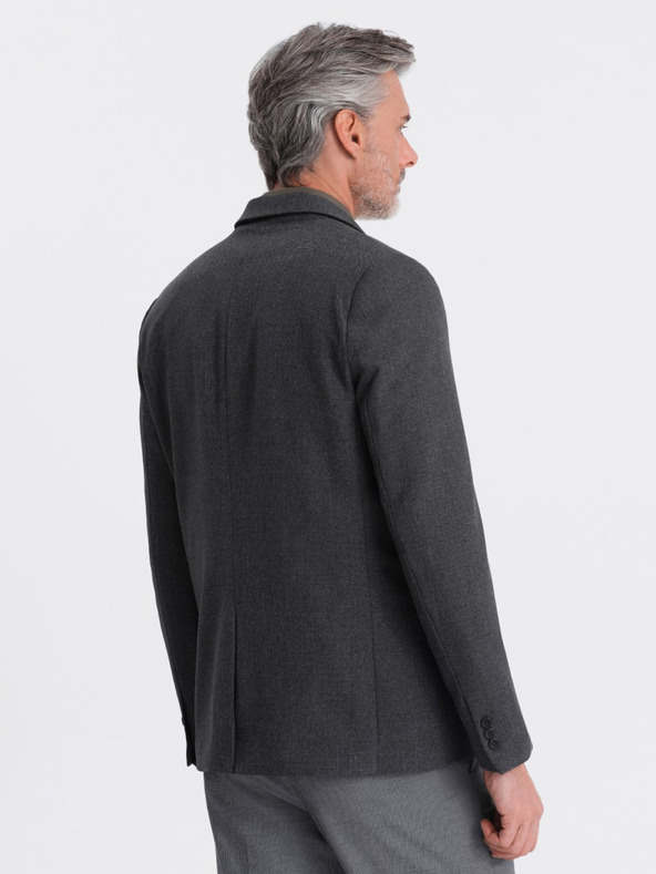 Ombre Clothing Σκούρο γκρι ανδρικό σακάκι Ombre Clothing