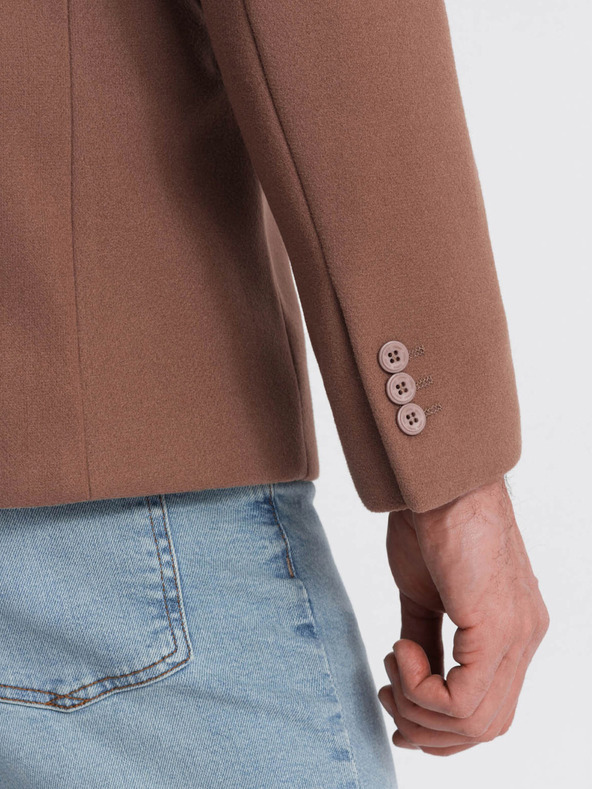 Ombre Clothing Καφέ ανδρικό σακάκι Ombre Clothing