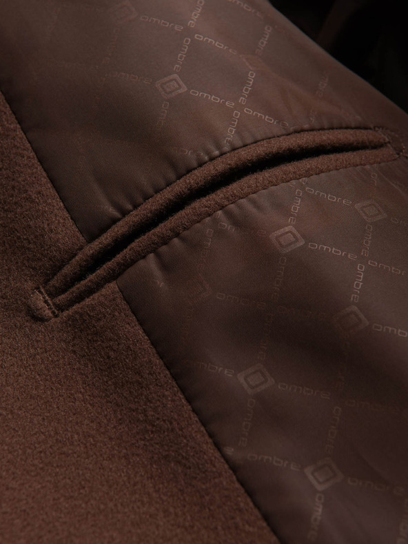 Ombre Clothing Καφέ ανδρικό σακάκι Ombre Clothing