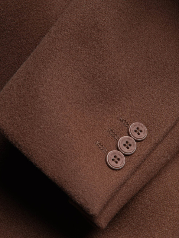 Ombre Clothing Καφέ ανδρικό σακάκι Ombre Clothing