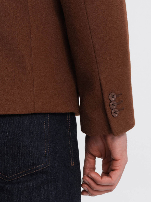 Ombre Clothing Καφέ ανδρικό σακάκι Ombre Clothing