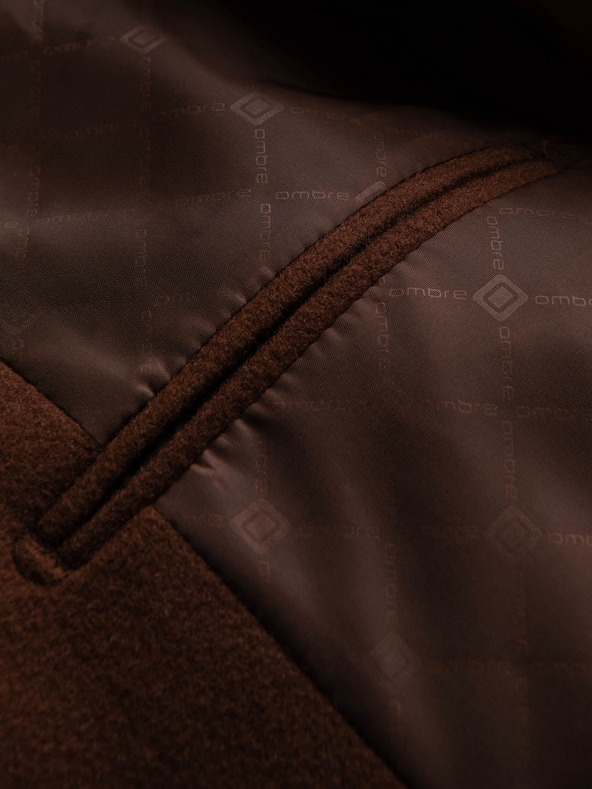 Ombre Clothing Καφέ ανδρικό σακάκι Ombre Clothing