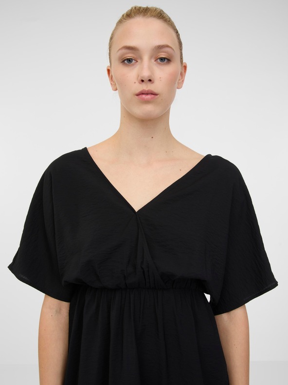 Orsay Μαύρο γυναικείο κοντό φόρεμα ORSAY