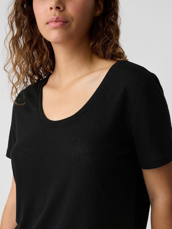 GAP Λινό μπλουζάκι GAP