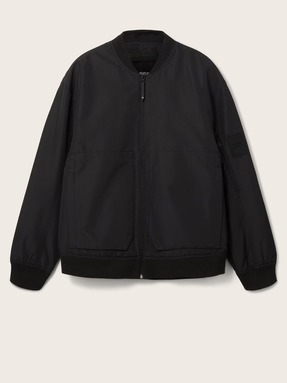 Tom Tailor Denim Μαύρο ανδρικό bomber Tom Tailor Denim