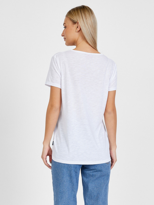 Sam 73 Λευκό γυναικείο τυπωμένο μπλουζάκι SAM 73 Arias