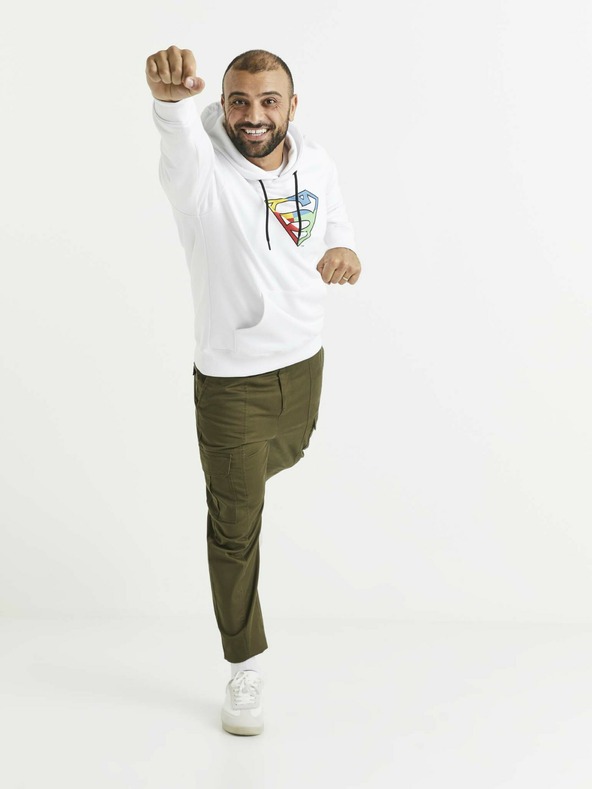 Celio Λευκή ανδρική μπλούζα με εκτύπωση Celio Lvemansw