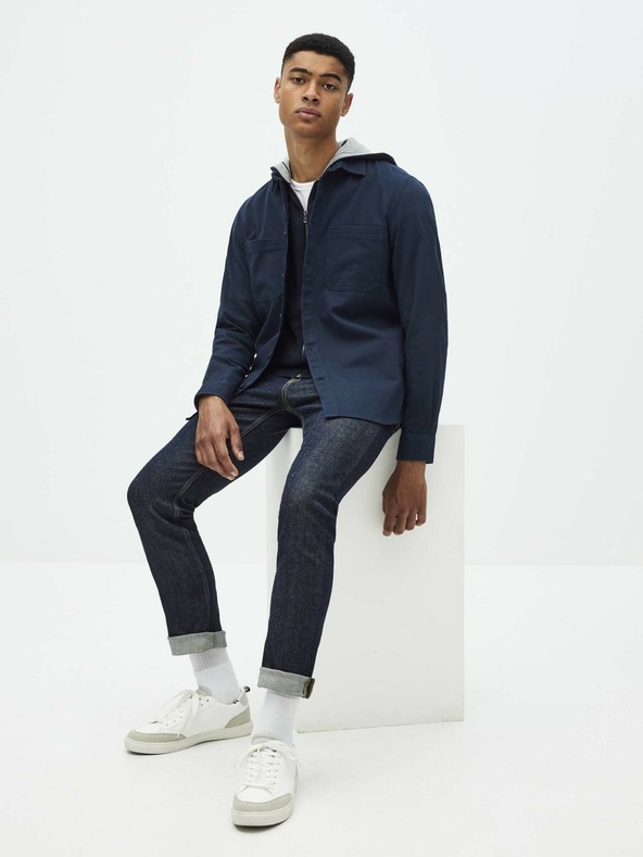 Celio Σκούρο μπλε πουκάμισο Celio Sawork