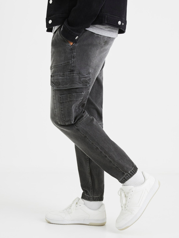 Celio Γκρι ανδρικό τζιν παντελόνι Celio Vojogo