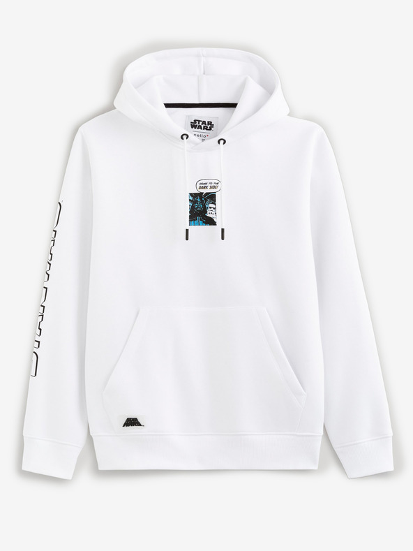 Celio Λευκό ανδρικό φούτερ Celio Star Wars
