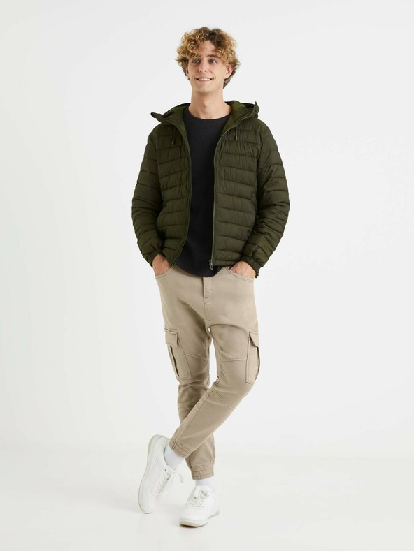 Celio Μπεζ ανδρικό παντελόνι Celio Vokit