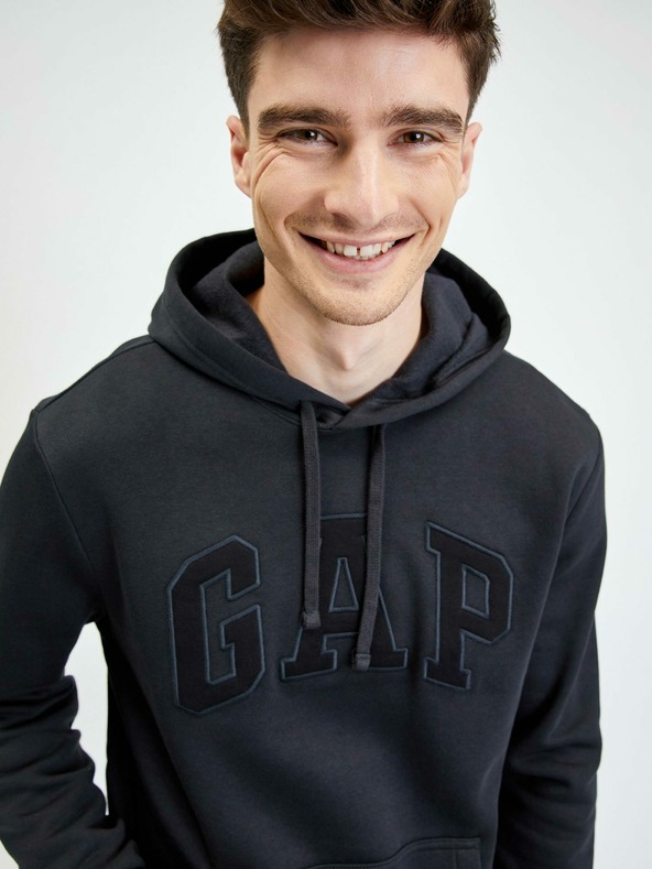 GAP Φούτερ fleece με κουκούλα και λογότυπο Gap GAP