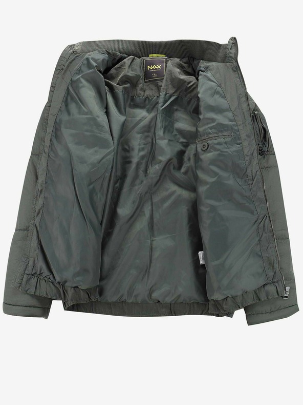 NAX Γκρι ανδρικό χειμερινό καπιτονέ μπουφάν NAX Mabor