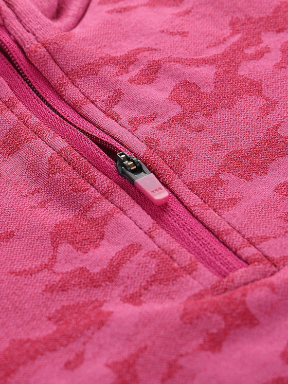 ALPINE PRO Σκούρο ροζ γυναικείο λειτουργικό μπλουζάκι με σχέδια ALPINE PRO Lubino