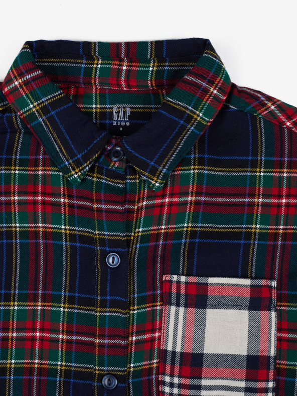 GAP Dětská kostkovaná košile GAP