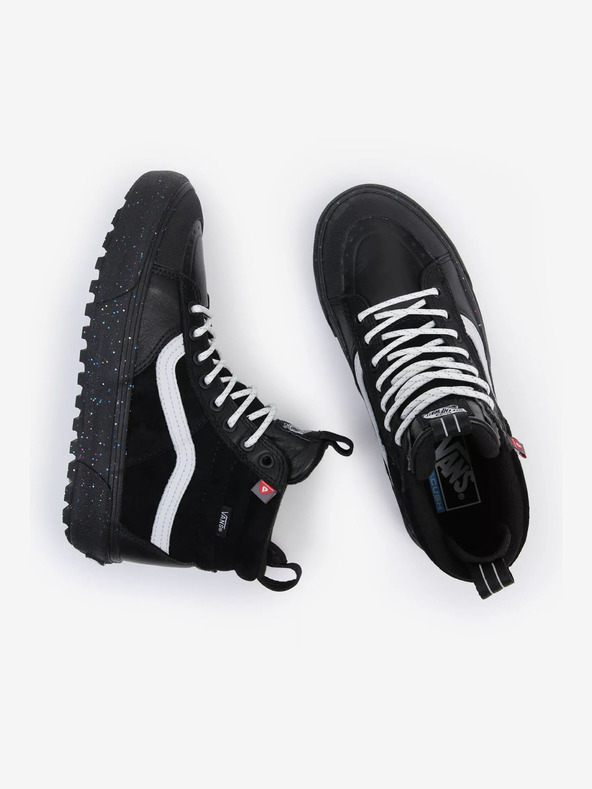 Vans Μαύρα γυναικεία δερμάτινα αθλητικά παπούτσια αστραγάλου VANS UA SK8-Hi Mte-2