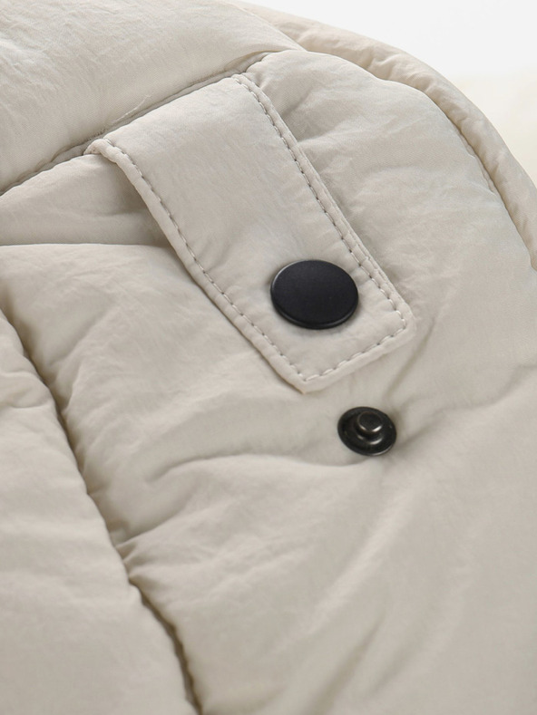 NAX Κρεμ ανδρικό χειμερινό μπουφάν NAX MOREF