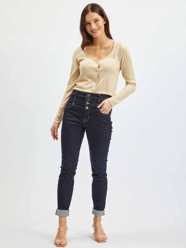 Orsay Μπεζ γυναικεία ζακέτα ORSAY