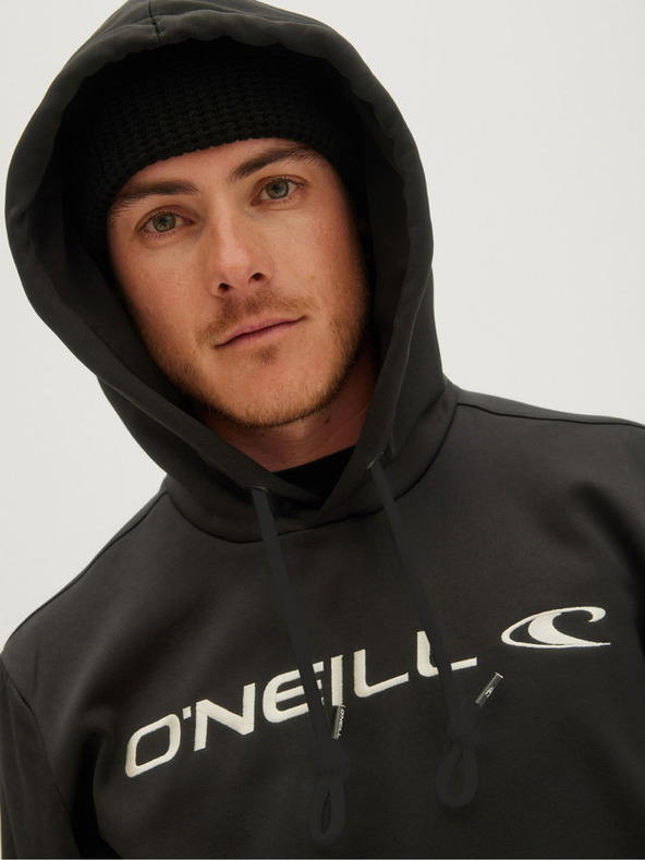 O'Neill Μαύρο ανδρικό φούτερ O'Neill RUTILE HOODED FLEECE Sweatshirt