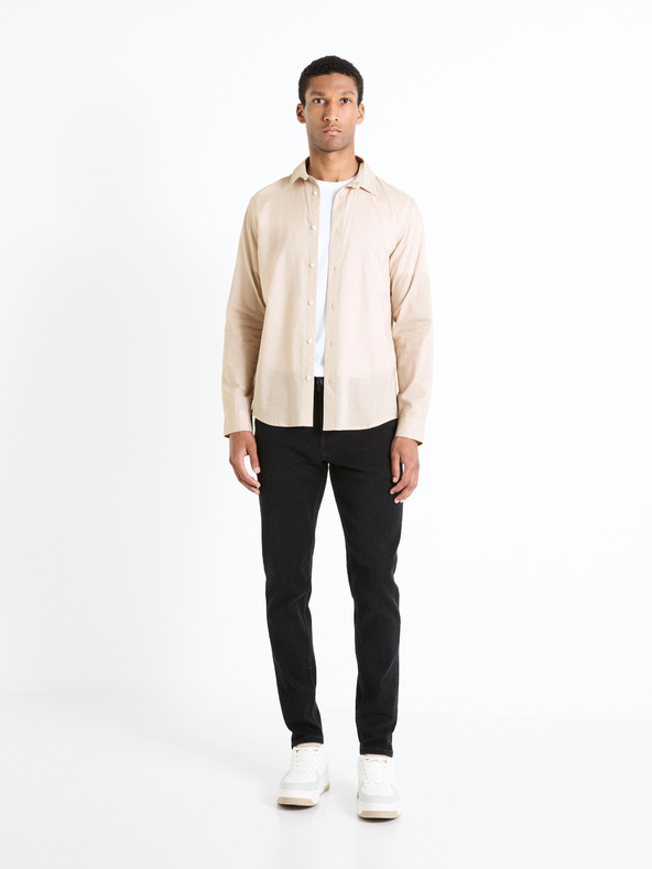 Celio Κρεμ ανδρικό πουκάμισο Celio Fames