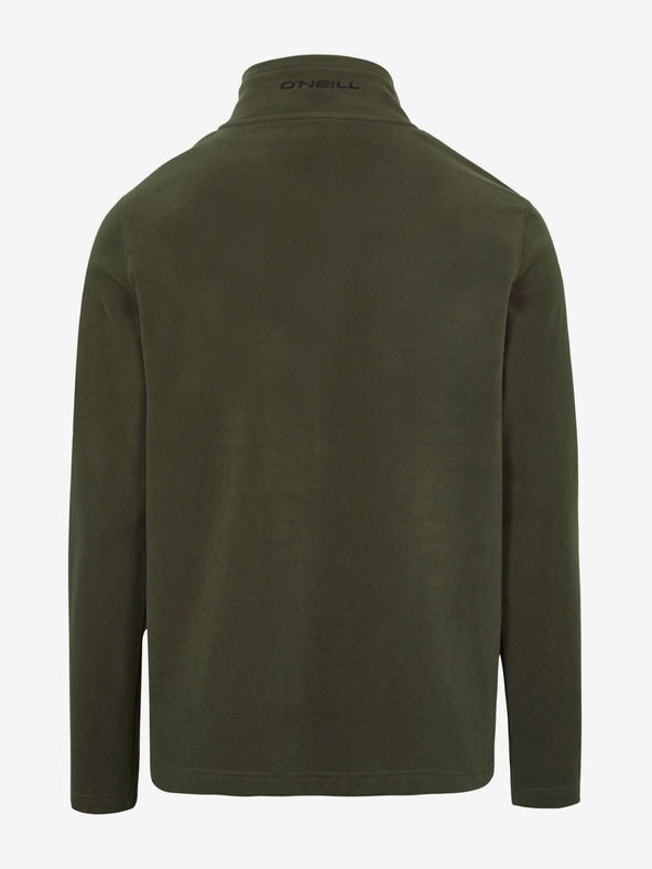 O'Neill Χακί ανδρικό fleece φούτερ με φερμουάρ και όρθιο γιακά O'Neill Jack's
