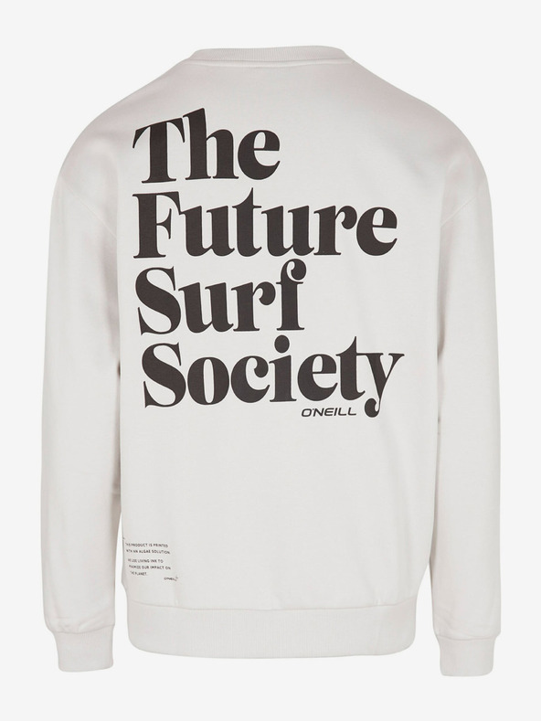 O'Neill Λευκό ανδρικό φούτερ O'Neill Future Surf Society με τυπωμένη πλάτη