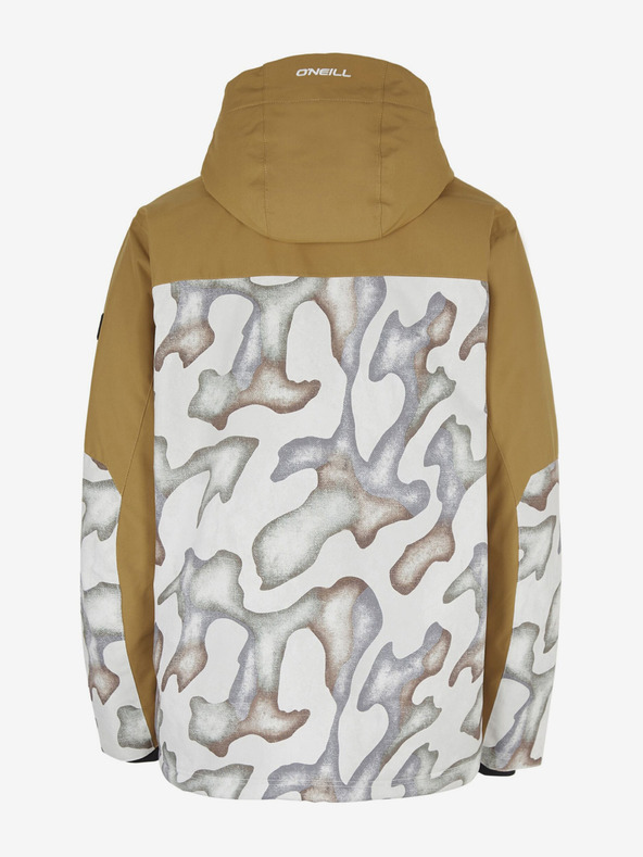O'Neill Κρεμ και μουστάρδα ανδρικό μπουφάν σκι/σνόουμπορντ O'Neill Texture