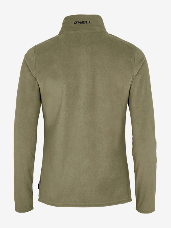 O'Neill Χακί γυναικείο fleece φούτερ με φερμουάρ και κουκούλα με όρθιο γιακά O'Neill Jack's