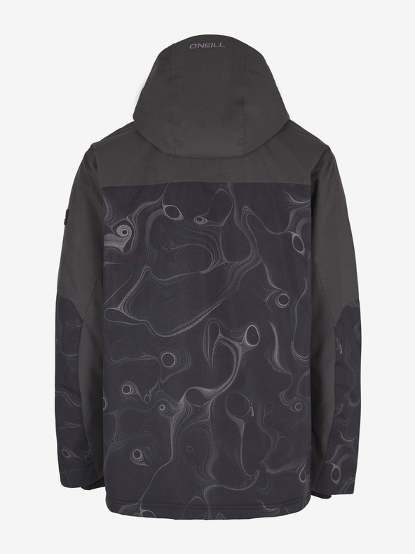 O'Neill Μαύρο ανδρικό μπουφάν O'Neill Texture για σκι/σνόουμπορντ
