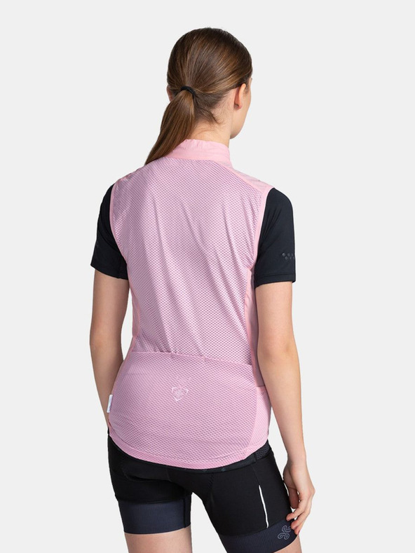 Kilpi Γυναικείο ελαφρύ αθλητικό γιλέκο Kilpi Flow σε ανοιχτό ροζ χρώμα