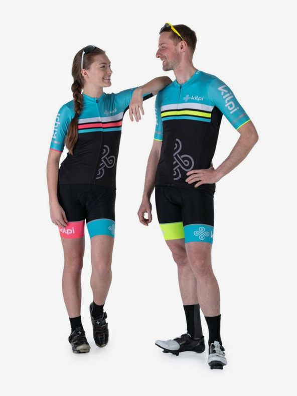 Kilpi Μαύρο και μπλε γυναικείο ποδηλατικό πουκάμισο Kilpi Corridor