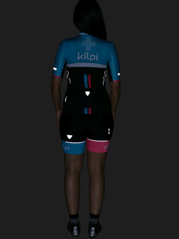 Kilpi Μαύρο και μπλε γυναικείο ποδηλατικό πουκάμισο Kilpi Corridor