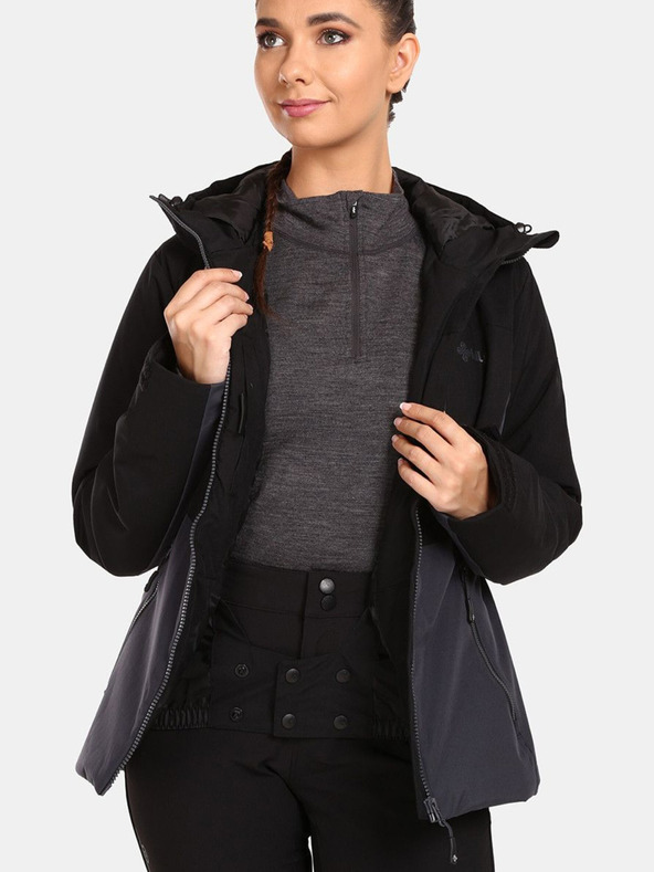 Kilpi Μαύρο γυναικείο μπουφάν Kilpi Flip Ski Jacket